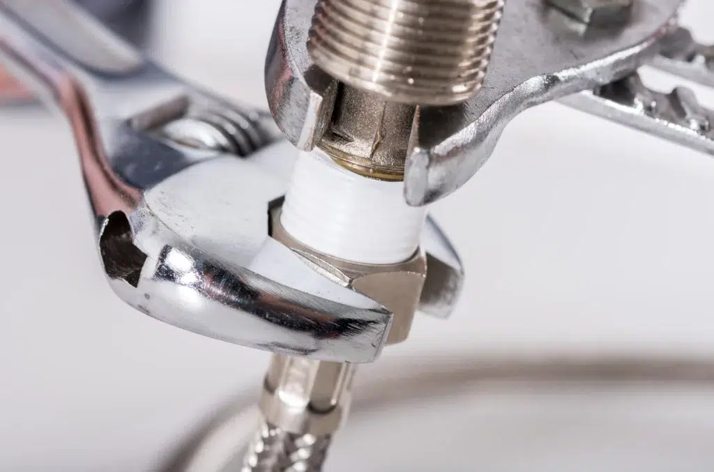 Wrench on pipe