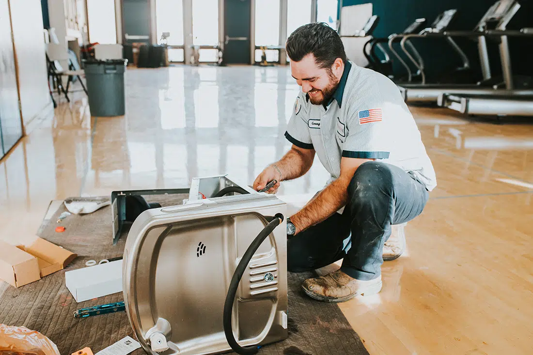 Water fountain installation