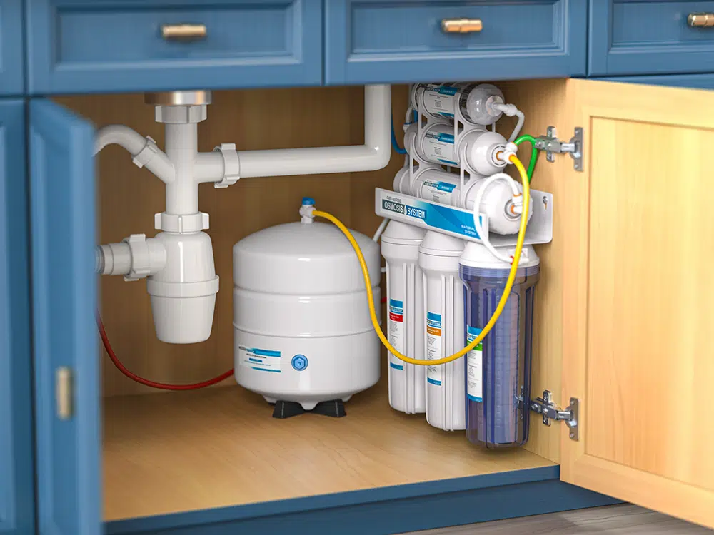 Water filtration system in Sacramento, CA.
